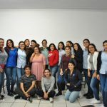 Con el grupo de alumnas y alumnos de La Universidad Internacional de La Paz
